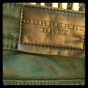 Burberry Brit green skinny jeans size 25